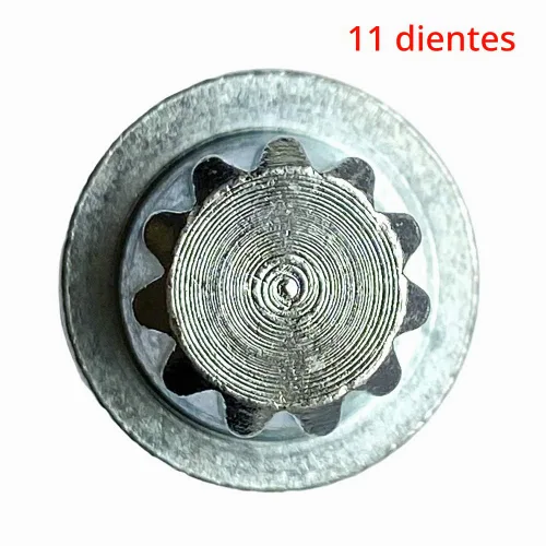 Vista 8 de Adaptador antirrobo de llave de tuerca de bloqueo de rueda de 11 estrías 8D0601139F001 compatible con ABC 11 dientes (puntiagudos) 1997-2007 VW