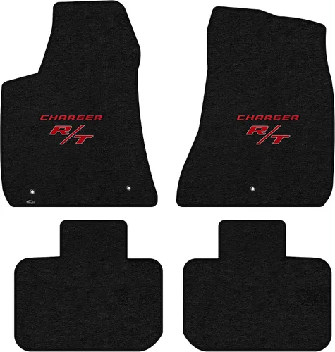 Vista 6 de Lloyd Mats Alfombrillas de piso de ajuste personalizado para Dodge Charger RWD 2011-2023 LogoMat Juego de 2 piezas Carbón 2PC Front Mats Charcoal