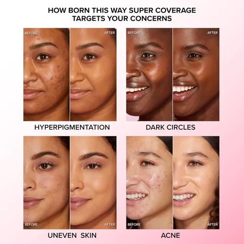 Vista 3 de Too Faced Born This Way Super Coverage Multi-Use Concealer Full-Coverage Hydrating Concealer for Dark Circles & Blemishes with Natural Finish