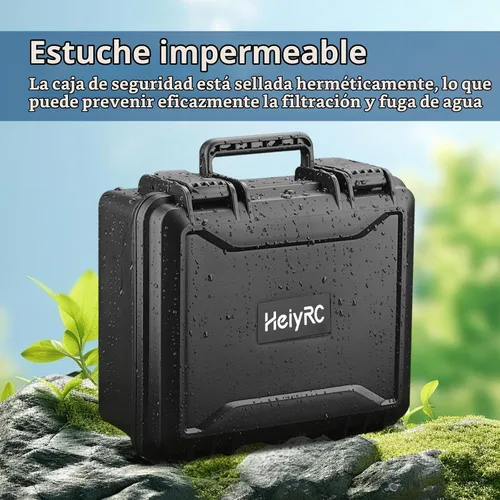 Vista 4 de HeiyRC Mini 2 SE 4K caso, resistente al agua, estuche rígido de transporte portátil para DJI Mavic Mini 2 SE/4K/2 Fly More Combo para accesorios