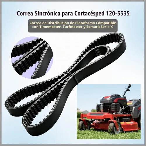 Vista 2 de 120-3335 Cinturón para cortacésped Toro Timemaster y Exmark 30