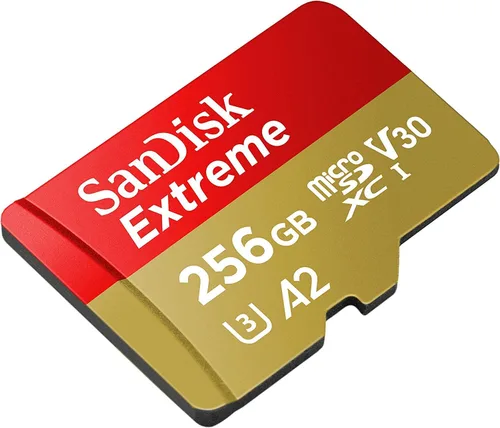 Vista 4 de SanDisk Extreme MicroSDXC UHS-I Clase 10 - Tarjeta de memoria para drones DJI (256 GB) Funciona con Avata y Goggles 2 (SDSQXAV-256G-GN6MN) con 1