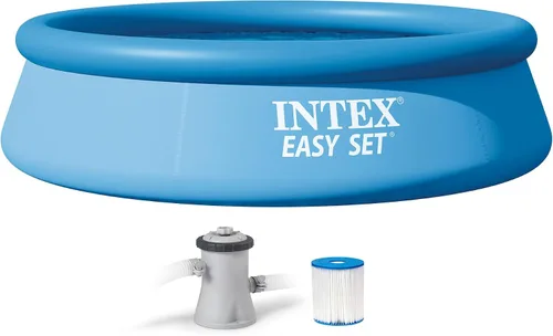 Vista 8 de INTEX 28107EH Juego de piscina inflable fácil de instalar: 8 pies x 24 pulgadas - Incluye bomba de filtro de cartucho de 330 GPH