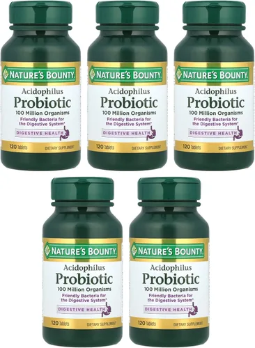 Vista 6 de Nb Acidophilus - Tabletas probióticas Nature's Bounty Acidophilus tamaño 100