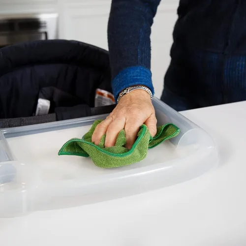 Vista 4 de E-Cloth Paño de limpieza para silla alta, paño de microfibra de alta calidad con esquina de fregar, ideal para silla alta de bebé, silla alta