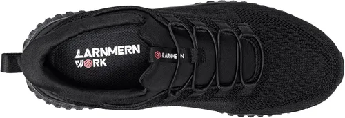 Vista 4 de LARNMERN Zapatos antideslizantes impermeables para hombre, zapatos deportivos de servicio de alimentos, para cocina, restaurante, chef, zapatos