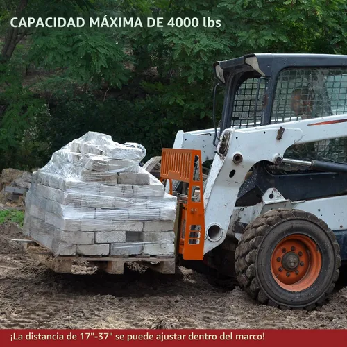 Vista 2 de YITAMOTOR Accesorio de marco de horquillas de palet de 45" y 4000 libras y Naranja