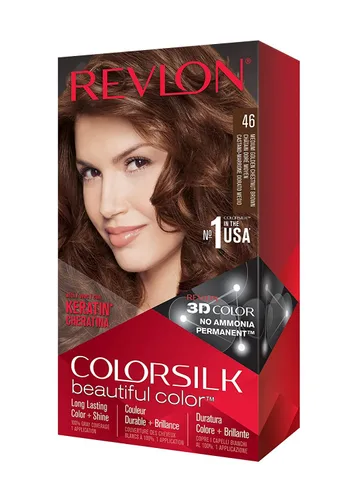 Vista 7 de Revlon ColorSilk Beautiful Color 41 marrón medio 1 ea (paquete de 5)