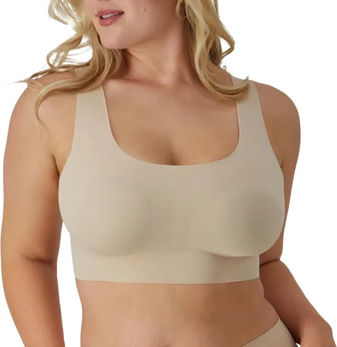 Vista 8 de Bali Sujetadores sin varillas para mujer, Comfort Revolution Easylite - Brasieres tipo camiseta para mujer, diseño de pullover, los más cómodos Negro