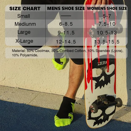 Vista 6 de Calcetines Coolmax deportivos antiampollas que absorben las ampollas sin costuras antiolor