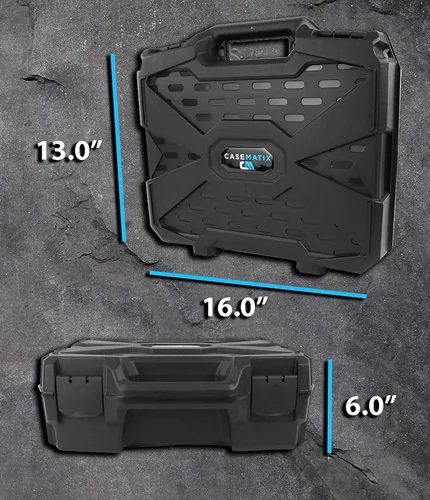 Vista 6 de CASEMATIX Funda rígida compatible con Meta Quest 2 y Oculus Quest 2 y VR Gaming Auriculares y accesorios - Estuche rígido con espuma personalizable