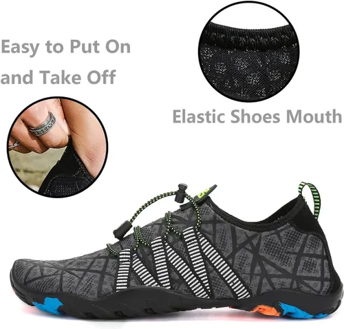 Vista 3 de Kararao Mens Womens Water Shoes Quick Dry Swim Shoes Beach Shoes Pool Surfing Aqua Sports