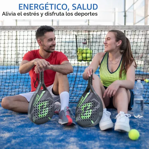 Vista 7 de BROTOU Padel Tennis Racket Carbon Fiber Surface with Carry Bag Paddle Racket with EVA Memory Foam Core