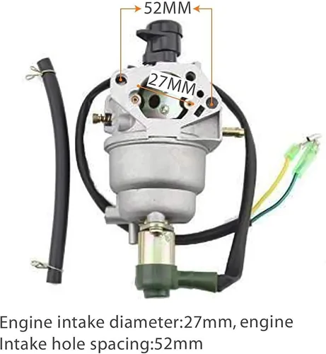 Vista 2 de GOOFIT Carburador para Honda GX340 188 Motor 13HP Generador Partes
