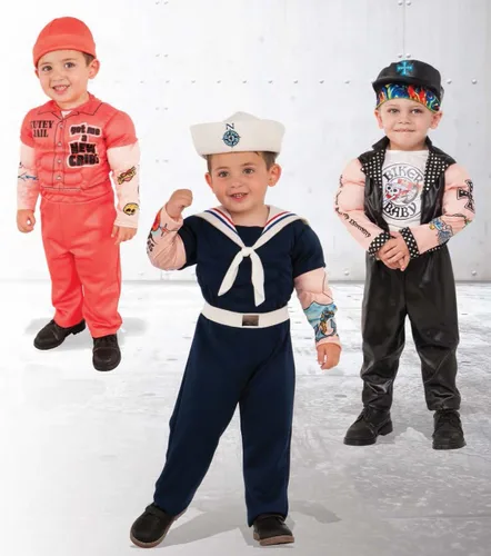 Vista 2 de Rubie's - Disfraz de marinero para niño con músculos como se muestra, tamaño mediano