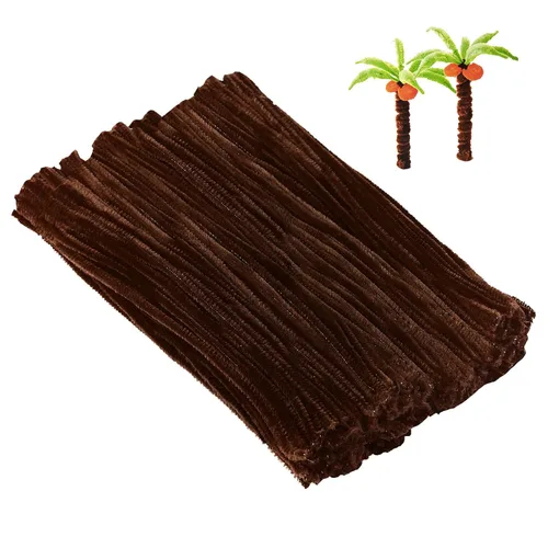 Vista 10 de Cuttte Suministros de limpieza de pipas para manualidades, 300 piezas de tallos de felpilla para manualidades para niños, suministros de arte