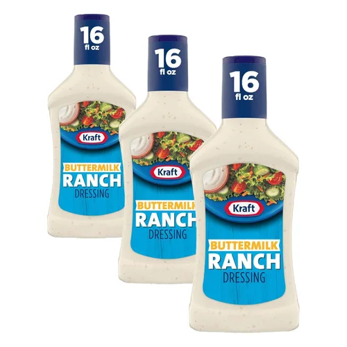 Vista 12 de Kraft Aderezo Ranch de Suero de Leche, Botella de 16 fl oz
