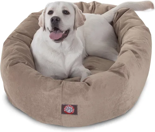 Vista 30 de Majestic Pet Villa - Cama para perros de espuma viscoelástica triturada de 32 pulgadas para perros de tamaño mediano, 32 x 23 x 7 pulgadas, cama