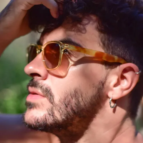 Vista 5 de ZENOTTIC Lentes de sol polarizados retro para mujer y hombre para cara pequeña, tonos clásicos cuadrados vintage, 100% protección UV a la moda