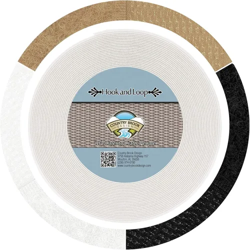 Vista 5 de Country Brook Design - Gancho y lazo beige para coser (1 1/2 pulgadas, 3 yardas)