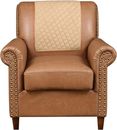 Vista 7 de LL LEATHER LOVERS Funda de cuero para reposacabezas de silla reclinable, sofá, sofá biplaza, protector de muebles, funda para asiento de teatro