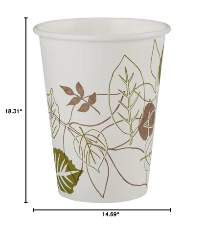 Vista 8 de Dixie - Taza de café caliente de papel de 12 onzas por GP PRO (Georgia-Pacific), Pathways, 2342WS, 500