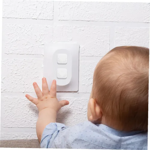 Vista 5 de DECHOUS 15pcs Childproof Electric Outlet Covers Style Material Safety Socket Plugs for Protection Easy to Install Fit Protectors