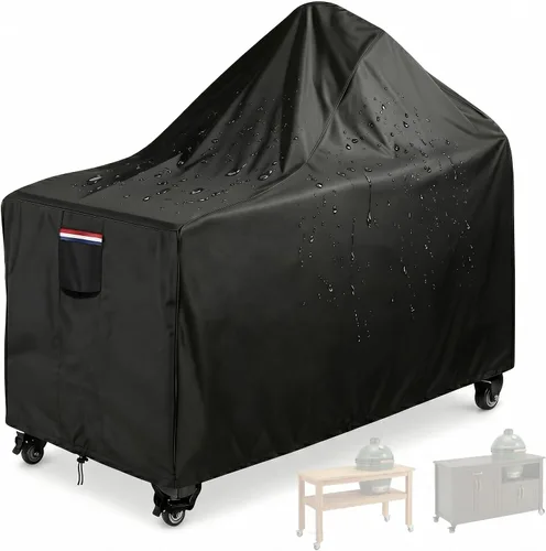 Vista 12 de Funda para Parrilla Compatible con CharBroil Bistro Pro Parrilla Eléctrica de Mesa, Cubierta de Mesa Resistente 600D Impermeable, Compatible