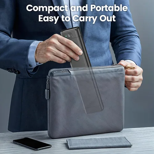 Vista 3 de Impresora portátil ItriAce M08F A4 para viajes, impresora térmica Bluetooth Support A4 Thermal Paper, Compatible with Android iOS Phone & Laptop