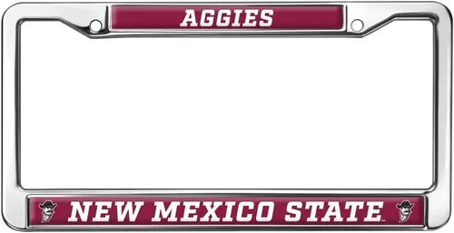Vista 73 de Texas A&M University - Texarkana Mascot - Marco de metal estándar para placa de matrícula de tamaño completo