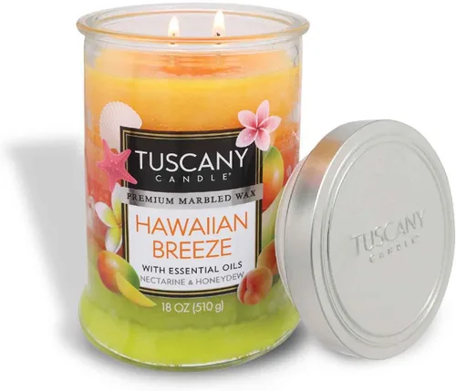 Vista 2 de Tuscany Candle Hawaiian Breeze - Vela perfumada en tarro de larga duración, 18 onzas