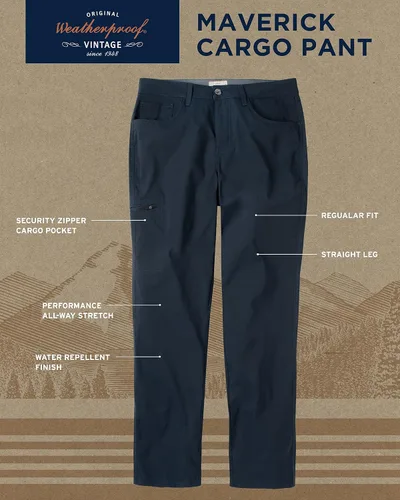 Vista 2 de Weatherproof Vintage Pantalones cargo para hombre Pantalones cargo casuales para hombre, pantalones de senderismo para hombre, pantalones