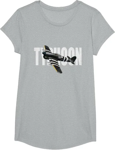 Vista 53 de RAF Hawker Typhoon WW2 Fighter Aircraft T-Shirt
