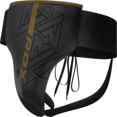 Vista 8 de RDX Protector de ingle para boxeo, Muay Thai, Kickboxing y lucha MMA, equipo abdominal de cuero de piel Maya para entrenamiento de artes marciales
