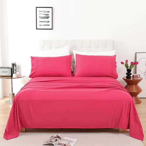 Vista 17 de Whitney Home Textile Juego de Sábanas Twin, Sábanas de Cama de Microfibra Suave de Hotel Tamaño Twin, Bolsillo Extra Profundo, Juego de Sábanas