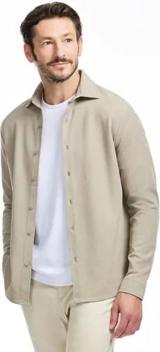 Vista 2 de SAKS Fifth Avenue Manga larga con textura de piqué con botones para hombre