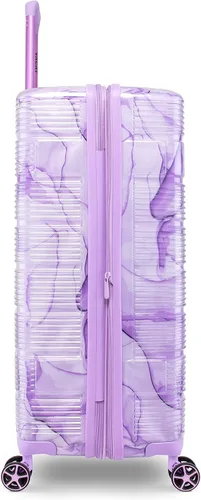 Vista 6 de Vacay Spotlight Clear Collections - Equipaje de rueda giratoria extensible y duro juego de 2 piezas 2028 campos de lavanda 2-Piece Set 2028