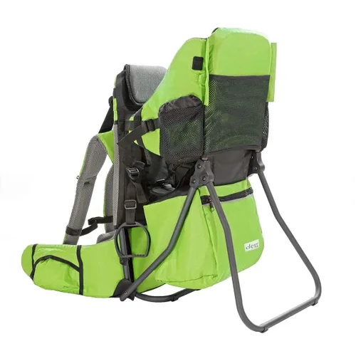 Vista 10 de Clevr Mochila transportadora para bebé, ligera con visor y cobertor contra el sol, Rojo o Verde, Azul