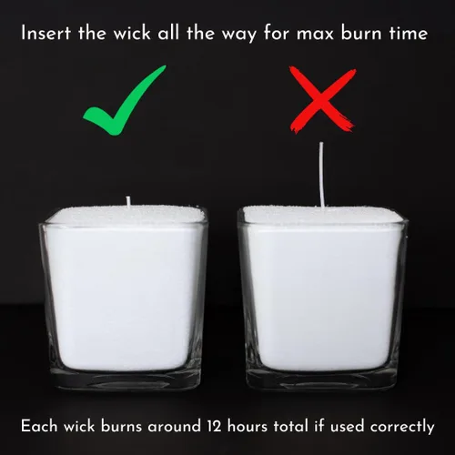 Vista 8 de Foton Pearled Candle - Vela de cera en polvo de 18 onzas – Velas de arena de cera en polvo con aroma a abeto navideño festivo, no tóxicas, de larga