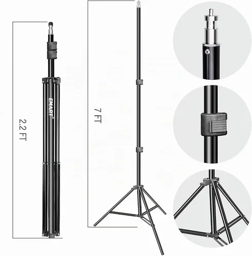 Vista 5 de EMART Paraguas de fotografía, 400W 5500K Kit de iluminación para Vedio
