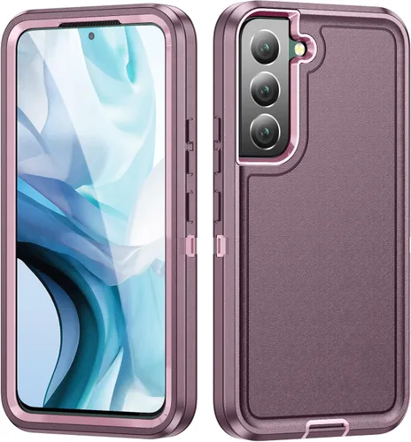 Vista 2 de Funda protectora para Galaxy S22 para mujer, a prueba de caídas híbrida, resistente, resistente, a prueba de golpes, ajuste delgado, para Galaxy