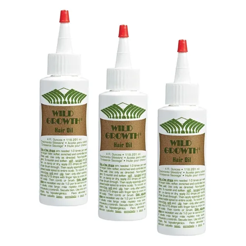 Vista 3 de Aceite para el Crecimiento del Cabello Wild Growth 4 oz