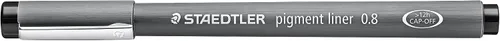 Vista 6 de Staedtler 308 02-9 - Delineador de pigmento (10 unidades), color negro, Negro
