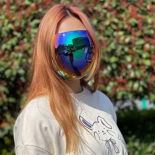 Vista 4 de GAWYOEX Full Face Sunglasses,Oversized Polarized Face Shield Tinted Face Shield,Visor Sunglasses