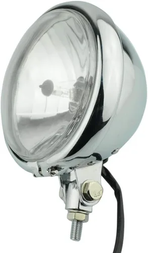 Vista 9 de Negro 5.75 "H4 halógeno motocicleta faro lámpara bombilla montaje inferior para Harley Honda Kawasaki Suzuki Yamaha