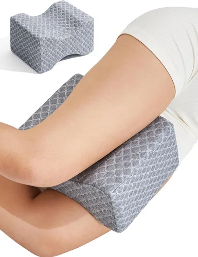 Vista 11 de UJPFEO Almohada de rodilla para personas que duermen de lado, almohada refrescante de espuma viscoelástica para dormir entre las rodillas, almohada