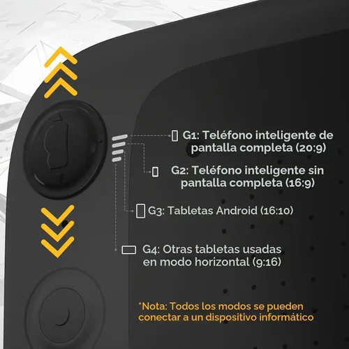 Vista 2 de UGEE Q6 - Tableta de dibujo de 6.5 x 4 pulgadas para teléfono Android con 6 teclas de acceso rápido, tableta gráfica, modo de dibujo ajustable
