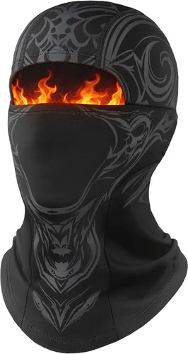 Vista 19 de Fuinloth Pasamontañas de Esquí Balaclava Pro, Pasamontañas a Prueba de Viento Térmico para Climas Fríos, Motocicleta para Hombres/Mujeres