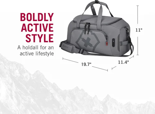 Vista 2 de Victorinox Touring 2.0 Sports Duffel - Bolsa de lona moderna y duradera para el gimnasio, la piscina o la pista - Cuenta con bolsa impermeable - 33
