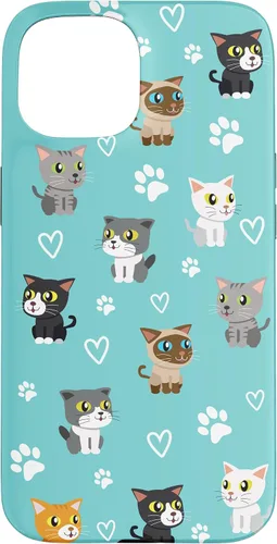 Vista 6 de Funda para iPhone 16 Cat Meow Kitten Kawaii Design Cat Mom